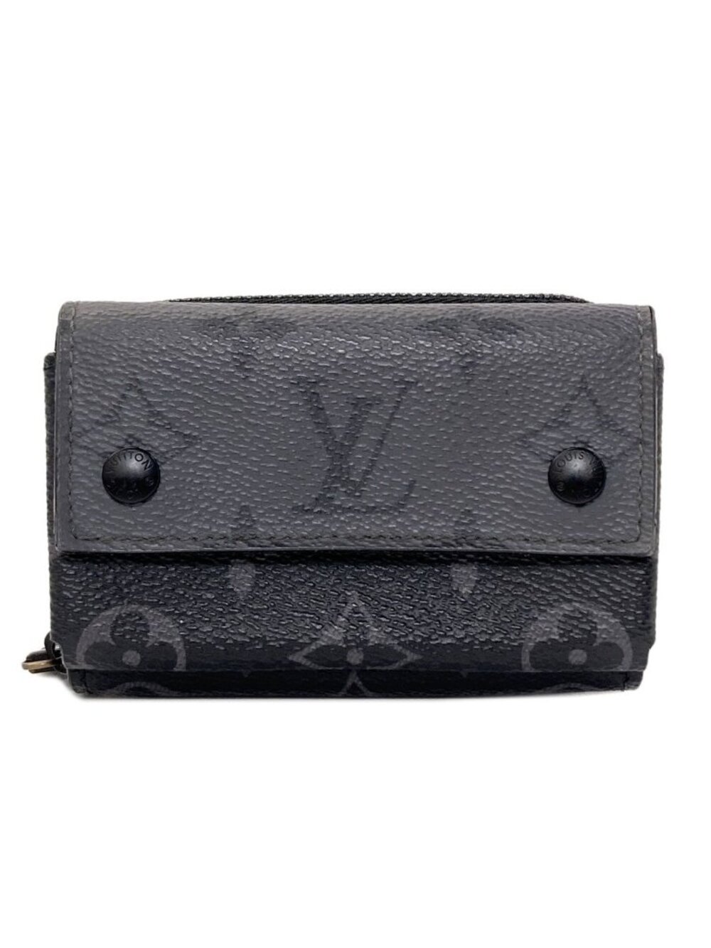 Louis Vuitton Zippy Organizer Coin Purse Monogram Eclipse